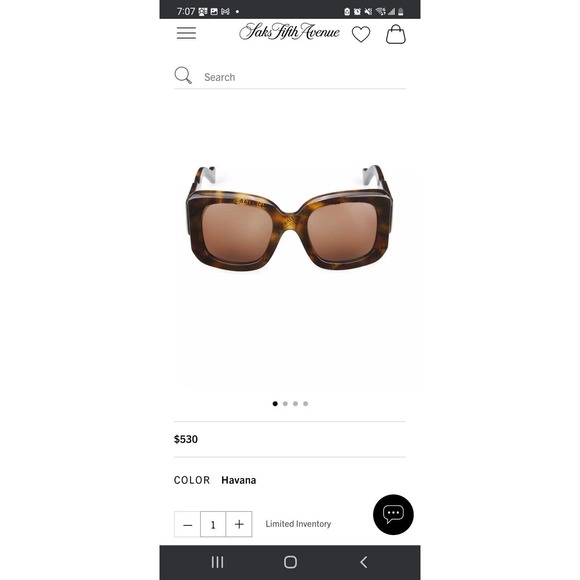 Balenciaga  Square Havana Havana Brown 53 MM Sunglasses - Picture 4 of 4